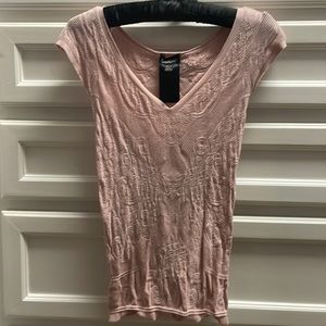 Bebe Sheer Mesh Top